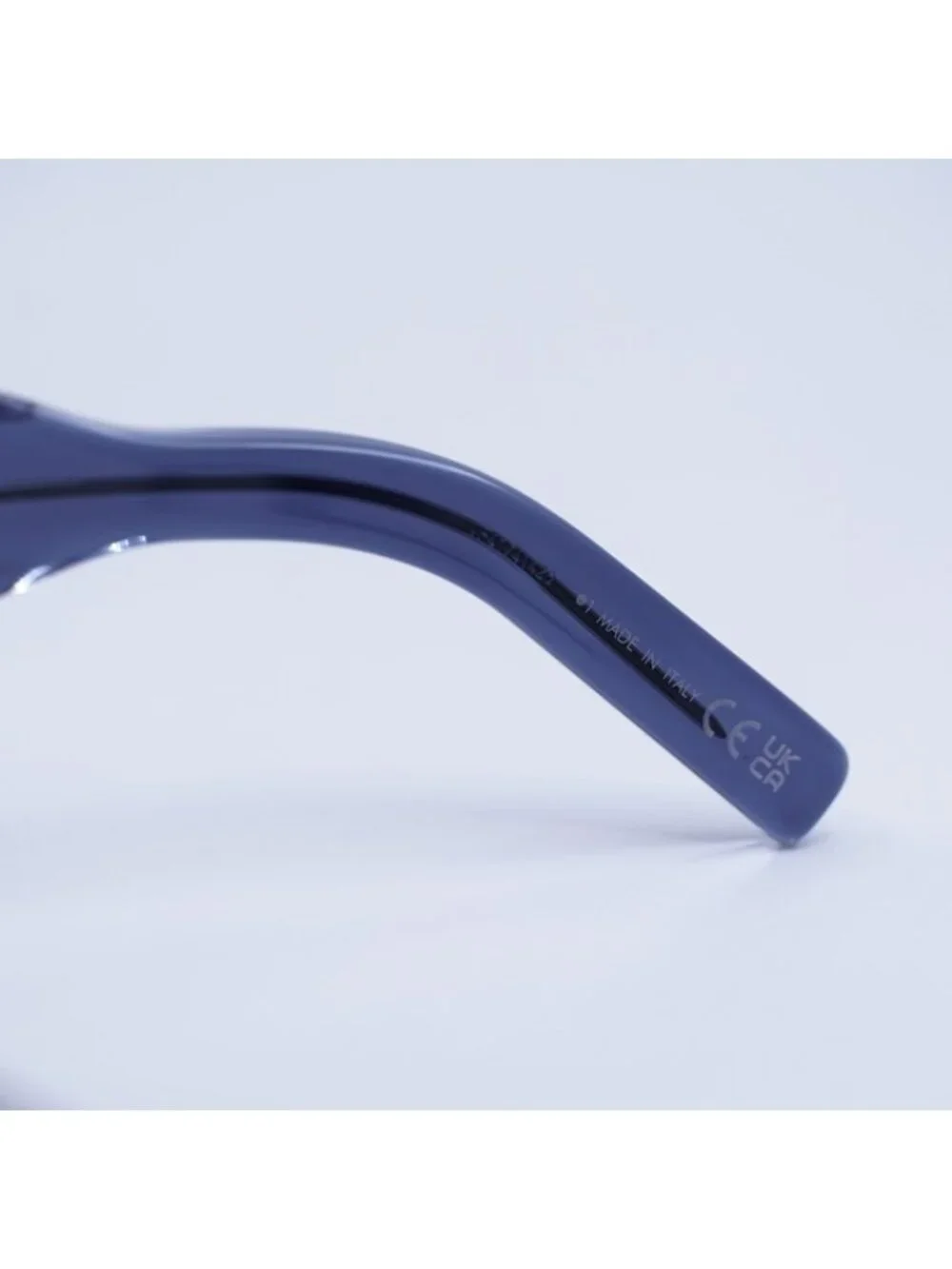 Dior CD DIAMOND S2 30G7 Sunglasses Blue Square Frame, Purple Mirrored Lenses